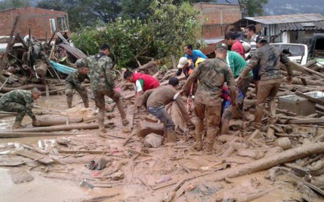 Lở đất kinh hoàng tại Colombia khiến 28 người thiệt mạng