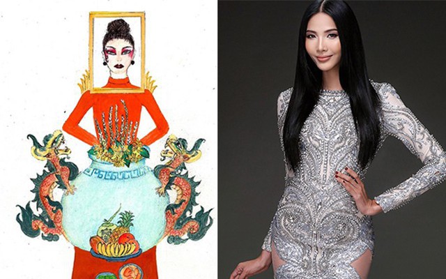 Sốc trước ý tưởng thiết kế trang phục “Bàn thờ” giúp Hoàng Thùy dự thi Hoa hậu Hoàn vũ thế giới