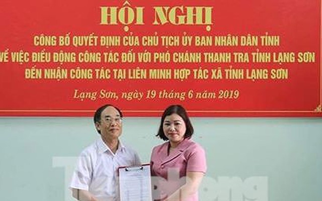 Công bố quyết định điều động Phó Chánh Thanh tra tỉnh Lạng Sơn