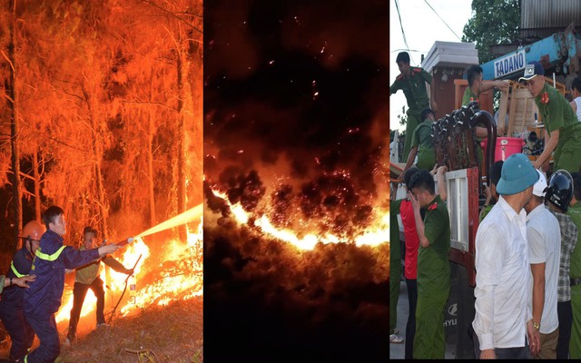 Toàn cảnh vụ cháy rừng thông lớn nhất Hà Tĩnh, di dời tài sản cả trăm hộ dân