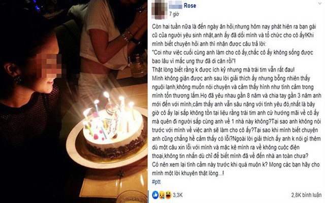 Chồng sắp cưới lén tổ chức sinh nhật cho người yêu cũ, lời giải thích khiến cô gái không thể giận