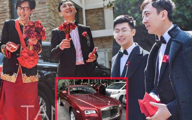 Đám cưới hot nhất hôm nay: Thiếu gia giàu nhất Trung Quốc làm phù rể, tặng "nóng" cô dâu chú rể 1 chiếc Roll Royce