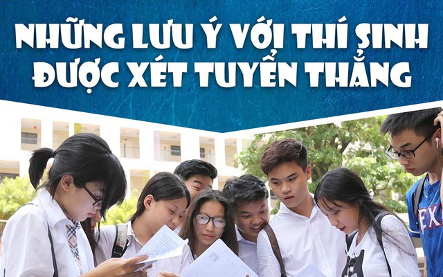 Infographic: Tuyển sinh 2019 và lưu ý với thí sinh được tuyển thẳng