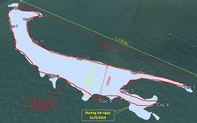 Bất ngờ kết quả quan trắc đảo cát ‘khổng lồ’ nổi lên giữa biển Hội An