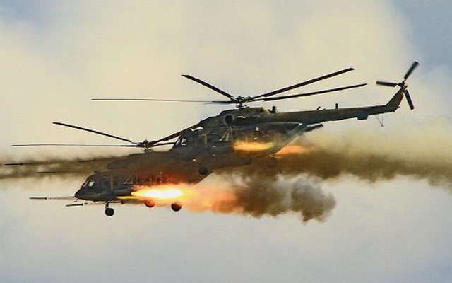 Video: Trực thăng tấn công Mi-8 phóng tên lửa 'xé nát' mục tiêu ở Kyrgyzstan