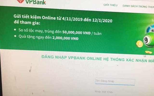 VPBank lên tiếng về website giả mạo, 'móc túi' khách hàng