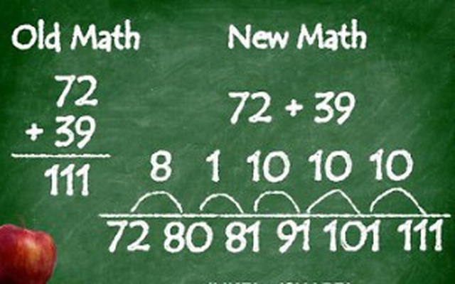 “Toán học mới” thế kỷ 21 ở Mỹ: Tiểu học phải biết cộng đúng cách 8 + 5 = (8+2) + 3 mới là hiểu bài?