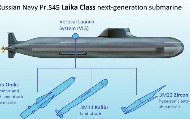 Hải quân Nga rò rỉ thông tin về tàu ngầm sát thủ mới