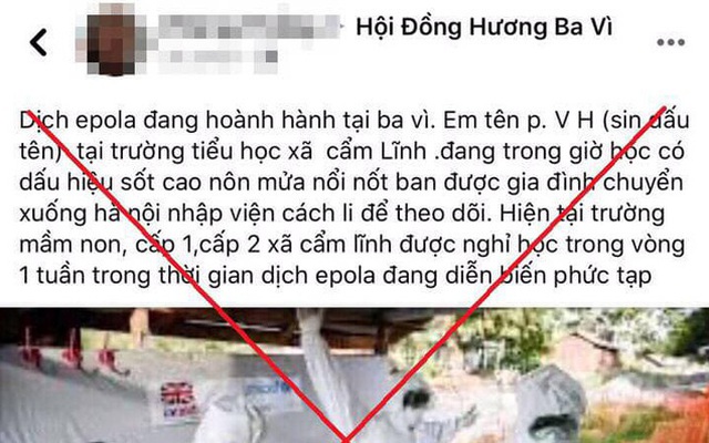 Hà Nội: Tự nghĩ ra dịch epola, tung tin lên Facebook để “câu like”