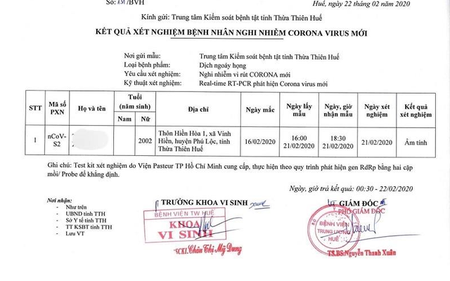 Họp báo công bố nguyên nhân tử vong sau khi bị sốt, ho của nữ sinh Huế: 2 kết quả xét nghiệm đều âm tính với Covid 19