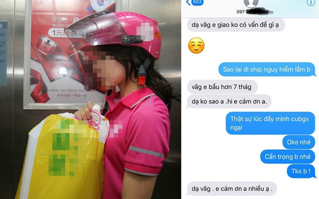 Shipper vừa đến lấy hàng, ngoại hình và chiếc xe cô đi đã khiến chủ shop phát "ngại"