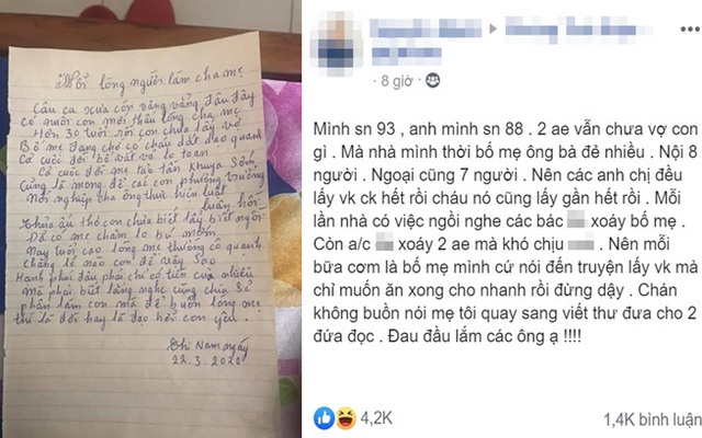 2 anh em không chịu lấy vợ bị mẹ viết thư thúc giục: "Hạnh phúc đâu phải chỉ có tiền của nhiều"