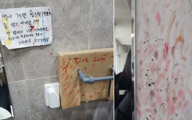 Hàng loạt nhà vệ sinh tại các trường học dính đầy vết son trên tường, các nữ sinh đã làm gì ở trong đó vậy?