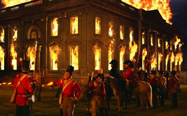 Lần duy nhất Washington thất thủ, Nhà Trắng bị đốt cháy