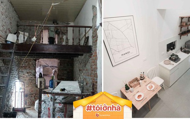 Trai phố cổ lột xác căn nhà trăm tuổi 16m2 thành homestay xinh xắn, nhìn ảnh before mới thấy đáng tiền