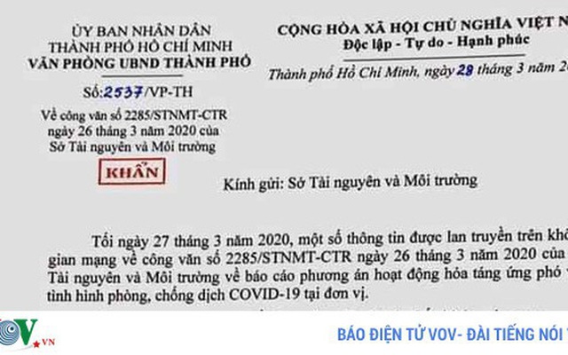 PGĐ Sở Tài Nguyên Môi trường TPHCM bị khiển trách vì văn bản hỏa táng