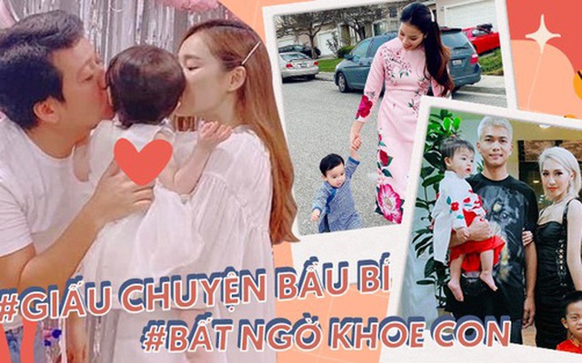 Sao Vbiz giấu chuyện bầu bí rồi bất ngờ khoe con: Nhã Phương - Trường Giang chọn dịp đặc biệt, bất ngờ nhất là Big Daddy