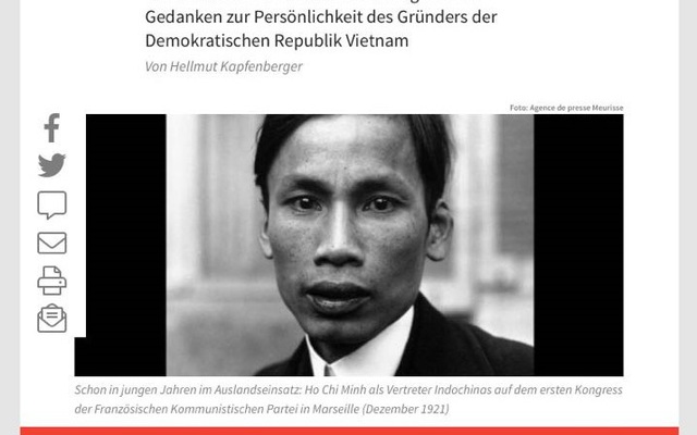Nhân cách Hồ Chí Minh trong trái tim của một nhà báo Đức
