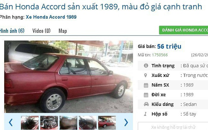 Mua bán Honda Accord 1989 giá 46 triệu  3209806